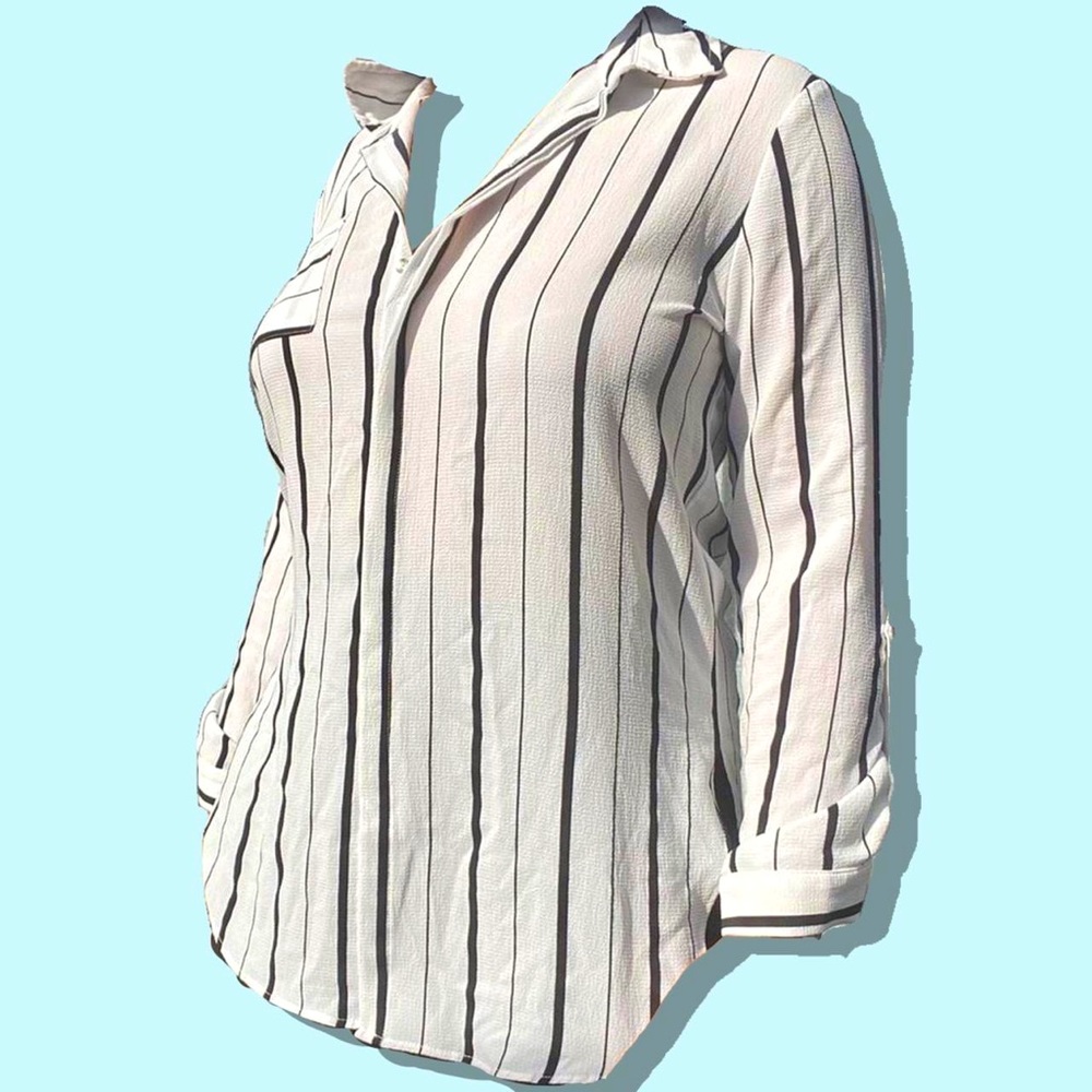 Oversized Striped Casual Shirt